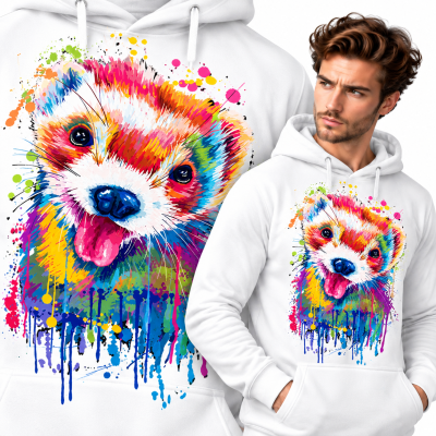 BLUZA Z KAPTUREM ZWIERZĘTA  FRETKA 1